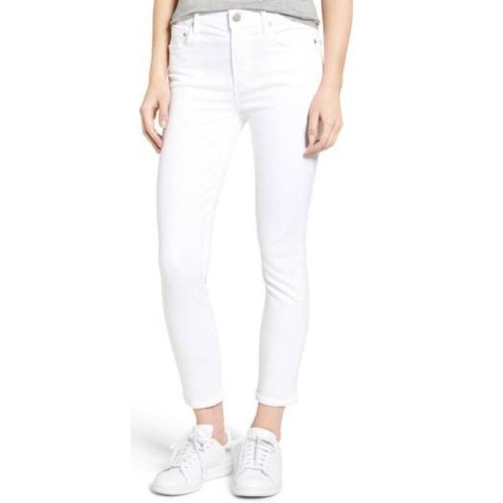 Citizens of Humanity rocket crop skinny jeans white size 30